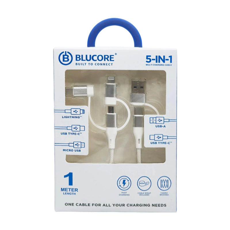 Blucore 5-in-1 Multi Function Charging Cable - Wholesale Box of 50