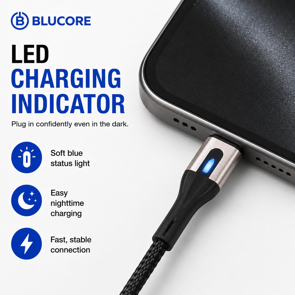 USB-A to Lightning Fast Charging & Data Cable - Wholesale Box of 50